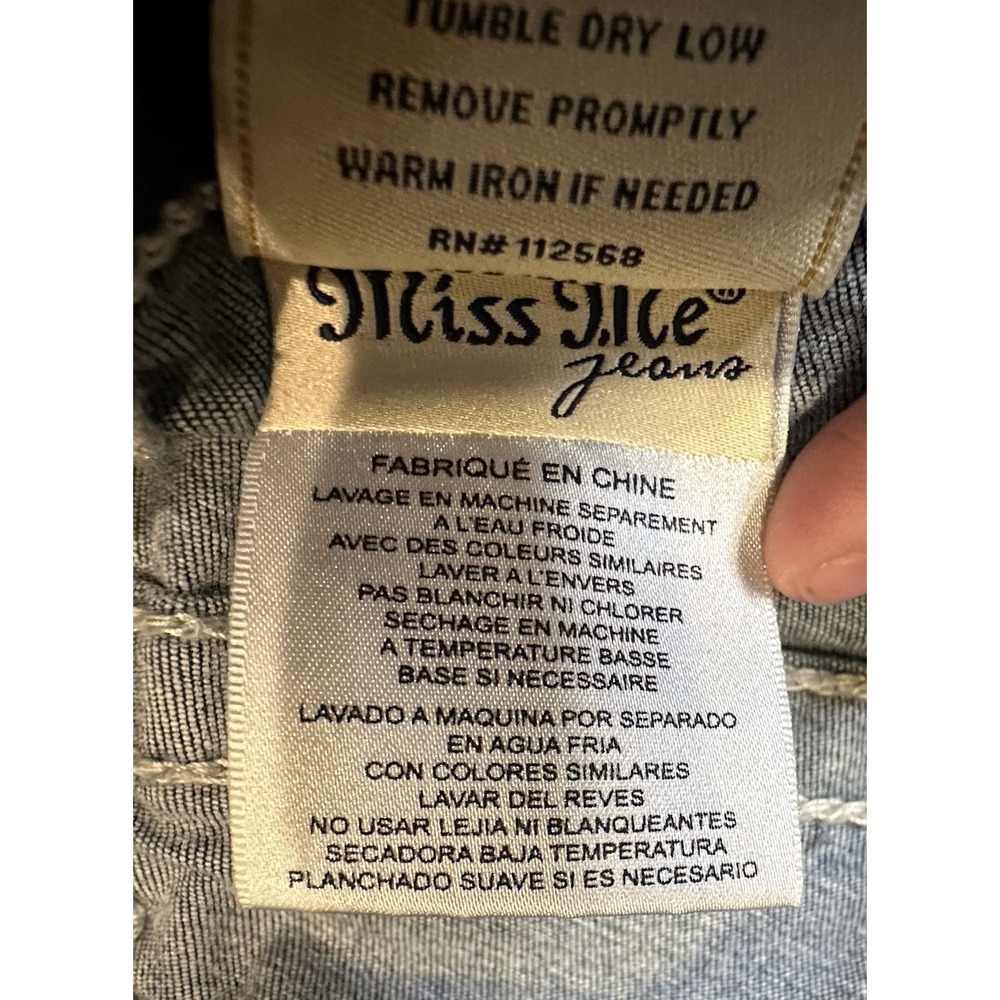 Miss Me Women's Mid Rise Embroided Skinny Jeans Size 29 - Picture 4 of 8